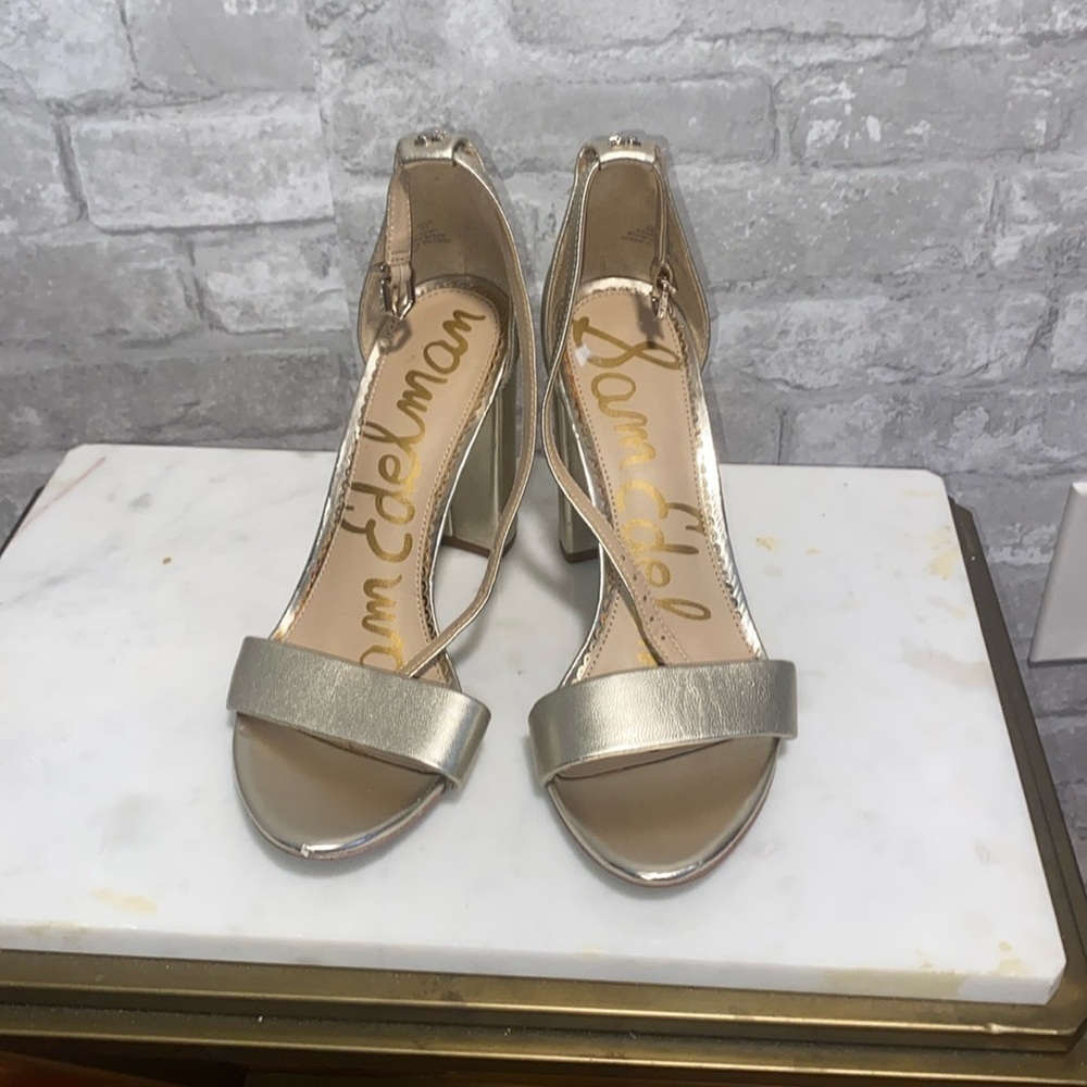 Sam Edelman Gold Heeled Sandals